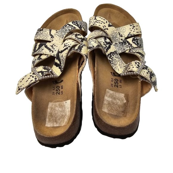 Birkenstock Sandals Snake Print Snakeskin Arizona Python Rhinestone Narrow. 8 - Picture 5 of 12
